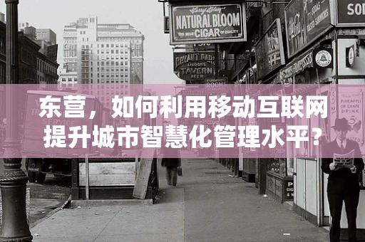 东营，如何利用移动互联网提升城市智慧化管理水平？