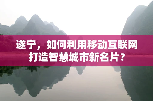 遂宁，如何利用移动互联网打造智慧城市新名片？