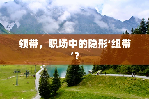 领带，职场中的隐形‘纽带’？