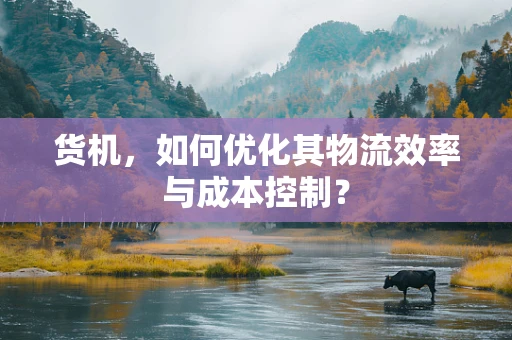 货机，如何优化其物流效率与成本控制？