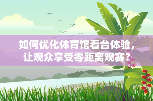 如何优化体育馆看台体验，让观众享受零距离观赛？