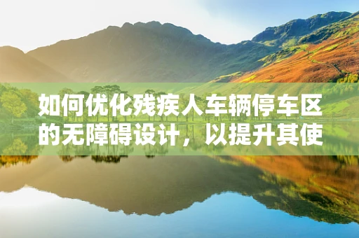 如何优化残疾人车辆停车区的无障碍设计，以提升其使用体验？
