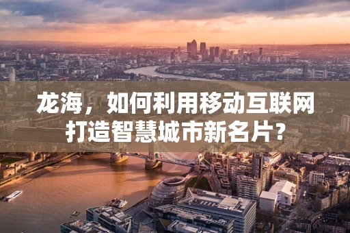 龙海，如何利用移动互联网打造智慧城市新名片？