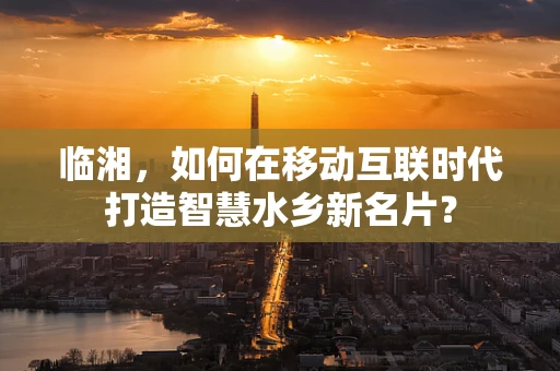 临湘，如何在移动互联时代打造智慧水乡新名片？