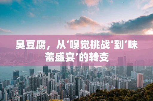 臭豆腐，从‘嗅觉挑战’到‘味蕾盛宴’的转变