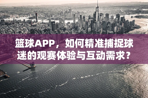 篮球APP，如何精准捕捉球迷的观赛体验与互动需求？