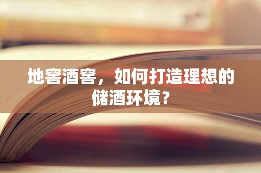 地窖酒窖，如何打造理想的储酒环境？
