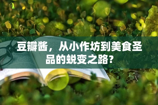 豆瓣酱，从小作坊到美食圣品的蜕变之路？