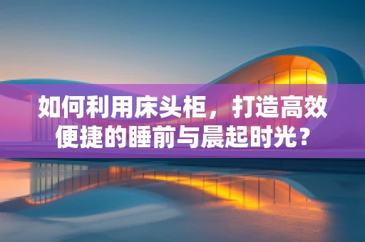 如何利用床头柜，打造高效便捷的睡前与晨起时光？
