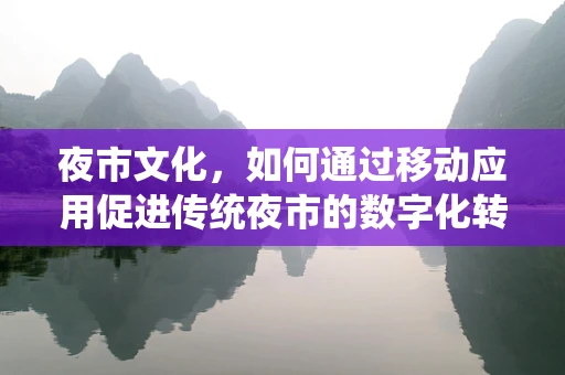 夜市文化，如何通过移动应用促进传统夜市的数字化转型？