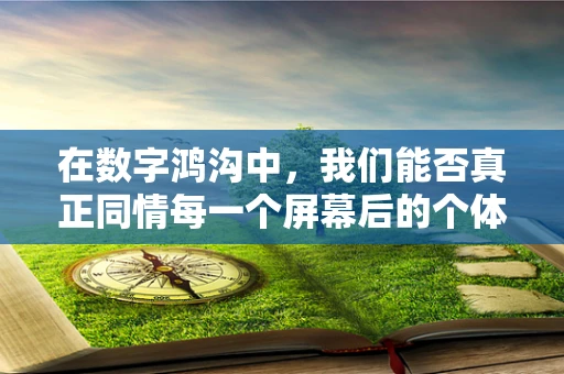 在数字鸿沟中，我们能否真正同情每一个屏幕后的个体？