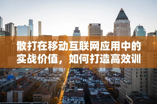 散打在移动互联网应用中的实战价值，如何打造高效训练平台？