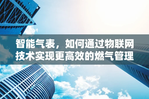 智能气表，如何通过物联网技术实现更高效的燃气管理？