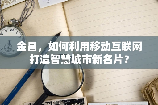 金昌，如何利用移动互联网打造智慧城市新名片？