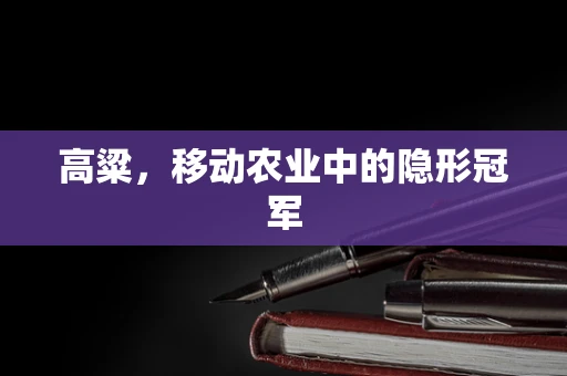 高粱，移动农业中的隐形冠军