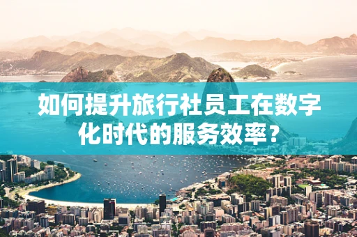如何提升旅行社员工在数字化时代的服务效率？