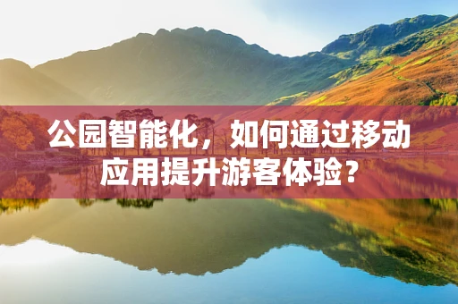 公园智能化，如何通过移动应用提升游客体验？