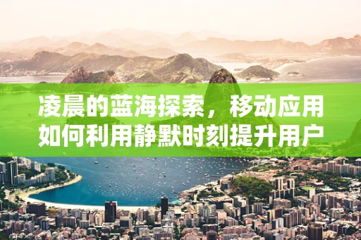 凌晨的蓝海探索，移动应用如何利用静默时刻提升用户体验？