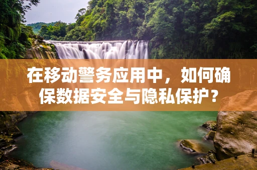 在移动警务应用中，如何确保数据安全与隐私保护？