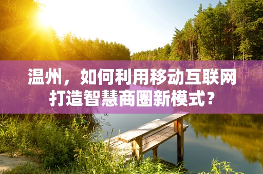 温州，如何利用移动互联网打造智慧商圈新模式？