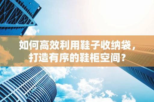 如何高效利用鞋子收纳袋，打造有序的鞋柜空间？