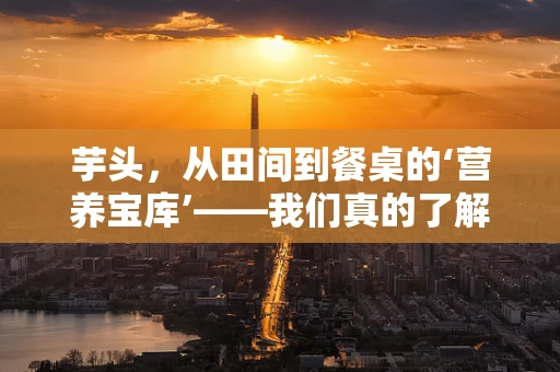 芋头，从田间到餐桌的‘营养宝库’——我们真的了解它吗？