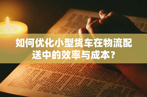 如何优化小型货车在物流配送中的效率与成本？