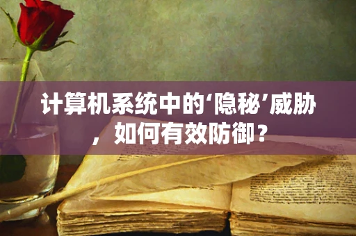 计算机系统中的‘隐秘’威胁，如何有效防御？