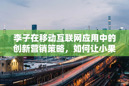 李子在移动互联网应用中的创新营销策略，如何让小果大放异彩？