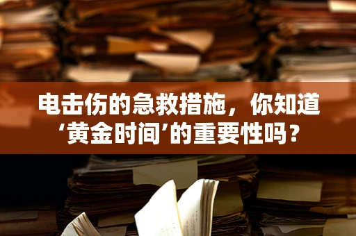 电击伤的急救措施，你知道‘黄金时间’的重要性吗？